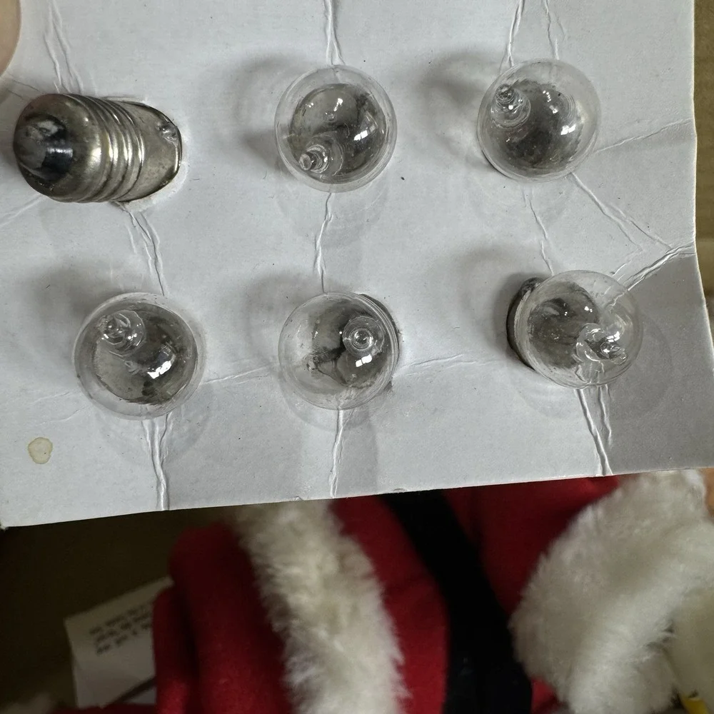 Vintage Mr‎ Christmas 1994 Stepping Santa Ladder Sled Lights Music Motion